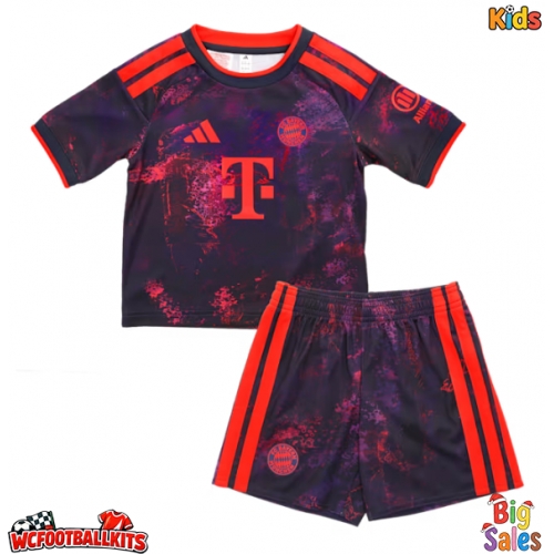 Bayern Munich Tom Bischof #8 Replica Third Stadium Kit for Kids 2026-27 Short Sleeve (+ pants)